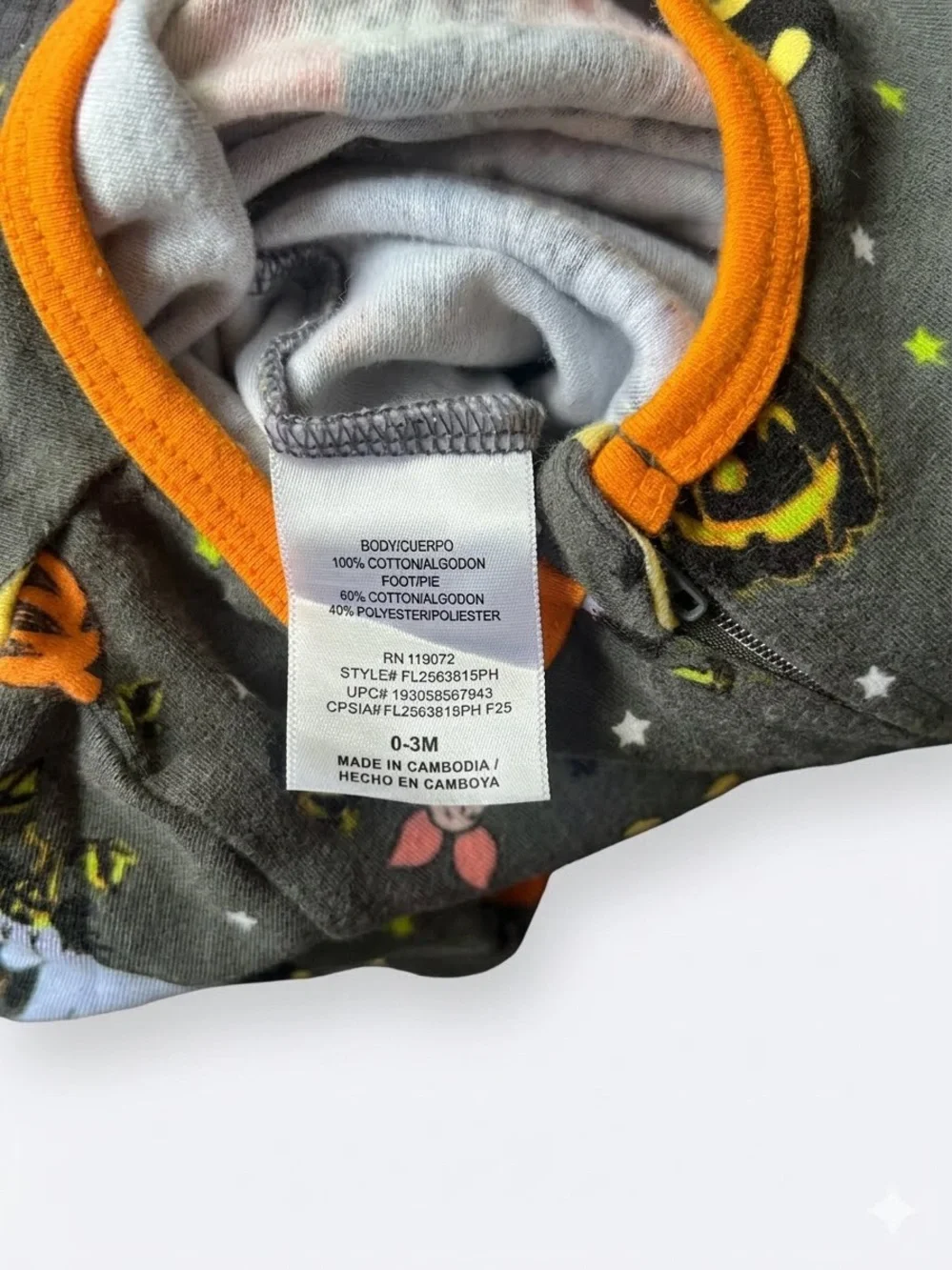 Disney Baby Winnie the Pooh Halloween Footed Sleeper 0-3M